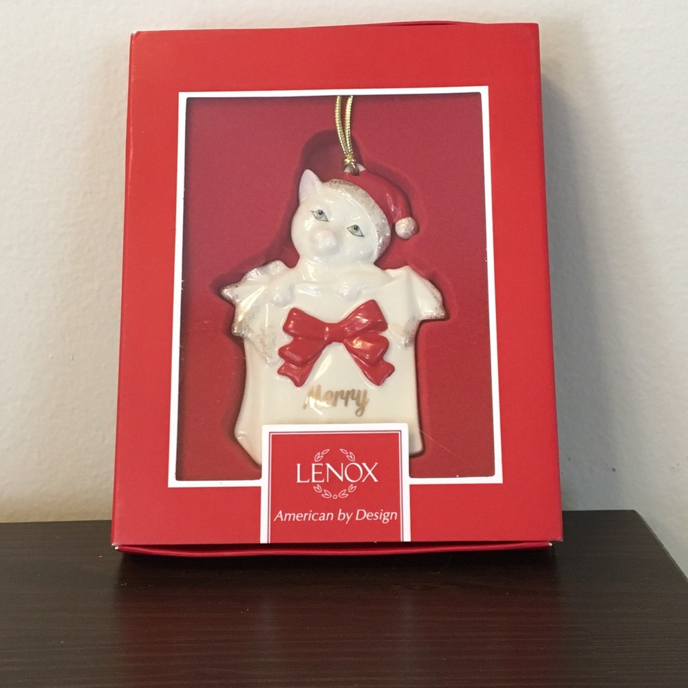 Lenox Kitty Christmas Ornament NEW 🎄